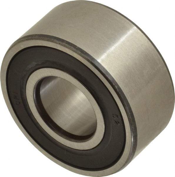 SKF - 15mm Bore Diam, 35mm OD, Double Seal Angular Contact Radial Ball Bearing - 15.9mm Wide, 2 Rows, Round Bore, 6,700 Lb Static Capacity, 11,200 Lb Dynamic Capacity - USA Tool & Supply