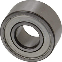 SKF - 15mm Bore Diam, 35mm OD, Double Shield Angular Contact Radial Ball Bearing - 15.9mm Wide, 2 Rows, Round Bore, 6,700 Lb Static Capacity, 11,200 Lb Dynamic Capacity - USA Tool & Supply