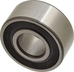 SKF - 17mm Bore Diam, 40mm OD, Double Seal Angular Contact Radial Ball Bearing - 17.5mm Wide, 2 Rows, Round Bore, 8,800 Lb Static Capacity, 14,300 Lb Dynamic Capacity - USA Tool & Supply