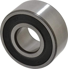 SKF - 17mm Bore Diam, 40mm OD, Double Seal Angular Contact Radial Ball Bearing - 17.5mm Wide, 2 Rows, Round Bore, 8,800 Lb Static Capacity, 14,300 Lb Dynamic Capacity - USA Tool & Supply