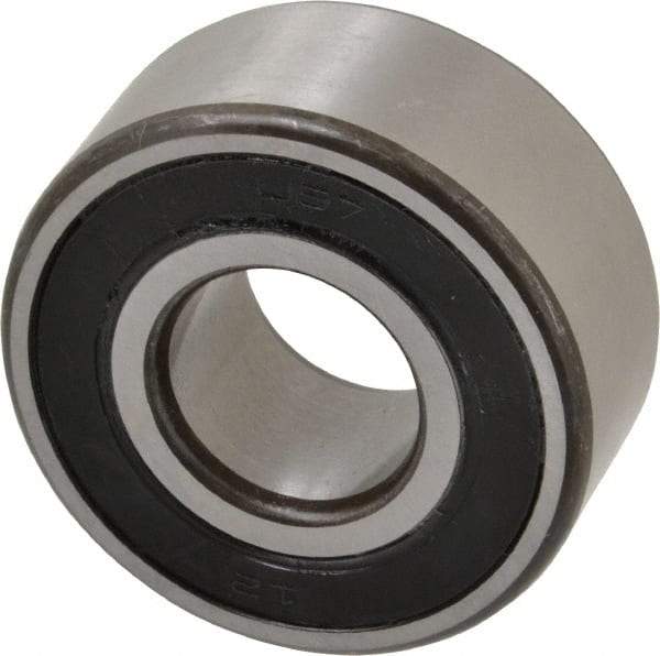 SKF - 20mm Bore Diam, 47mm OD, Double Seal Angular Contact Radial Ball Bearing - 20.6mm Wide, 2 Rows, Round Bore, 12,000 Lb Static Capacity, 19,000 Lb Dynamic Capacity - USA Tool & Supply