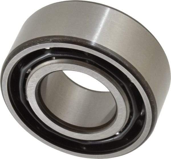 SKF - 25mm Bore Diam, 52mm OD, Open Angular Contact Radial Ball Bearing - 20.6mm Wide, 2 Rows, Round Bore, 14,300 Lb Static Capacity, 20,800 Lb Dynamic Capacity - USA Tool & Supply