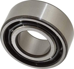 SKF - 25mm Bore Diam, 52mm OD, Open Angular Contact Radial Ball Bearing - 20.6mm Wide, 2 Rows, Round Bore, 14,300 Lb Static Capacity, 20,800 Lb Dynamic Capacity - USA Tool & Supply