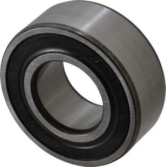 SKF - 30mm Bore Diam, 62mm OD, Double Seal Angular Contact Radial Ball Bearing - 23.8mm Wide, 2 Rows, Round Bore, 20,800 Lb Static Capacity, 28,600 Lb Dynamic Capacity - USA Tool & Supply