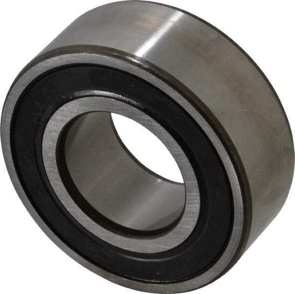 SKF - 35mm Bore Diam, 72mm OD, Double Seal Angular Contact Radial Ball Bearing - 27mm Wide, 2 Rows, Round Bore, 27,500 Lb Static Capacity, 37,700 Lb Dynamic Capacity - USA Tool & Supply