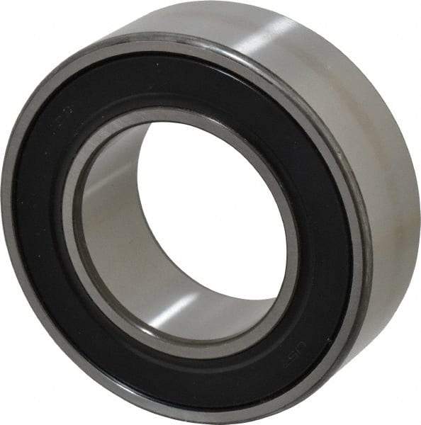 SKF - 50mm Bore Diam, 90mm OD, Double Seal Angular Contact Radial Ball Bearing - 30.2mm Wide, 2 Rows, Round Bore, 39,000 Lb Static Capacity, 48,800 Lb Dynamic Capacity - USA Tool & Supply