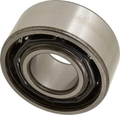 SKF - 35mm Bore Diam, 80mm OD, Open Angular Contact Radial Ball Bearing - 34.9mm Wide, 2 Rows, Round Bore, 35,500 Lb Static Capacity, 49,400 Lb Dynamic Capacity - USA Tool & Supply