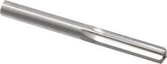 Hertel - 0.341" Solid Carbide 6 Flute Chucking Reamer - Straight Flute, 0.341" Straight Shank, 1-1/4" Flute Length, 3-1/2" OAL - USA Tool & Supply