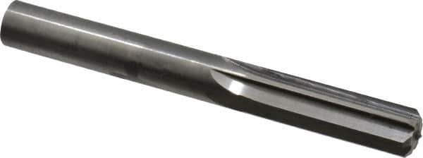 Hertel - 0.441" Solid Carbide 6 Flute Chucking Reamer - Straight Flute, 0.441" Straight Shank, 1-3/8" Flute Length, 4" OAL - USA Tool & Supply