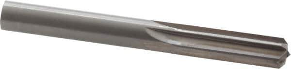 Hertel - 0.442" Solid Carbide 6 Flute Chucking Reamer - Straight Flute, 0.442" Straight Shank, 1-3/8" Flute Length, 4" OAL - USA Tool & Supply