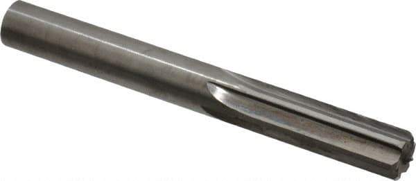 Hertel - 0.445" Solid Carbide 6 Flute Chucking Reamer - Straight Flute, 0.445" Straight Shank, 1-3/8" Flute Length, 4" OAL - USA Tool & Supply