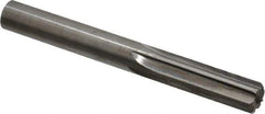 Hertel - 0.445" Solid Carbide 6 Flute Chucking Reamer - Straight Flute, 0.445" Straight Shank, 1-3/8" Flute Length, 4" OAL - USA Tool & Supply