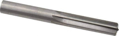 Hertel - 0.452" Solid Carbide 6 Flute Chucking Reamer - Straight Flute, 0.452" Straight Shank, 1-3/8" Flute Length, 4" OAL - USA Tool & Supply