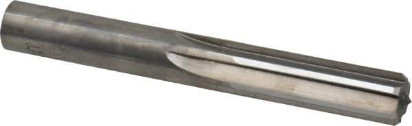 Hertel - 1/2" Solid Carbide 6 Flute Chucking Reamer - Straight Flute, 1/2" Straight Shank, 1-1/2" Flute Length, 4" OAL - USA Tool & Supply