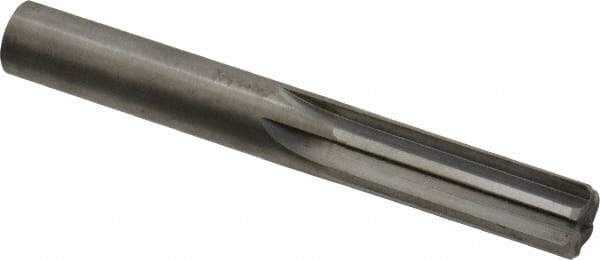 Hertel - 1/2" Solid Carbide 6 Flute Chucking Reamer - Straight Flute, 1/2" Straight Shank, 1-1/2" Flute Length, 4" OAL - USA Tool & Supply
