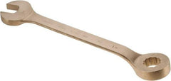 Ampco - 1-3/4" 12 Point Offset Combination Wrench - 15° Offset Angle, 22-3/4" OAL, Aluminum Bronze, Plain Finish - USA Tool & Supply