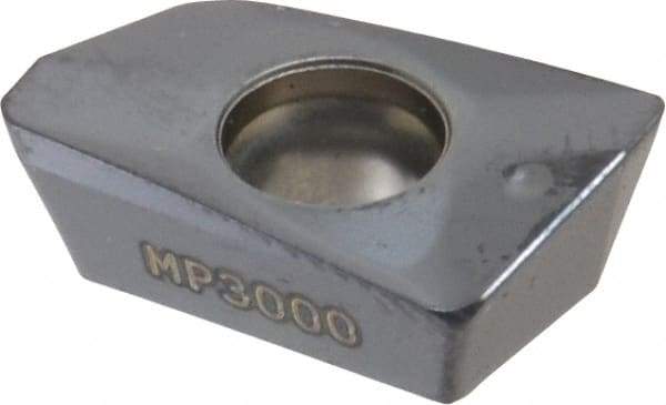 Seco - XOMX120408 MD13 Grade MP3000 Carbide Milling Insert - TiAlN Finish, 0.199" Thick, 0.031" Corner Radius - USA Tool & Supply