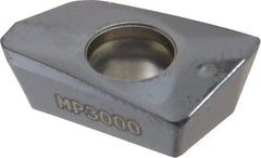 Seco - XOMX120408 MD13 Grade MP3000 Carbide Milling Insert - TiAlN Finish, 0.199" Thick, 0.031" Corner Radius - USA Tool & Supply