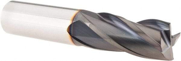Guhring - 3/4", 1-1/2" LOC, 3/4" Shank Diam, 4" OAL, 4 Flute, Solid Carbide Square End Mill - Single End, FIREX Finish, Spiral Flute, 30° Helix, Right Hand Cut, Right Hand Flute - USA Tool & Supply