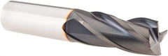 Guhring - 3/4", 1-1/2" LOC, 3/4" Shank Diam, 4" OAL, 4 Flute, Solid Carbide Square End Mill - Single End, FIREX Finish, Spiral Flute, 30° Helix, Right Hand Cut, Right Hand Flute - USA Tool & Supply