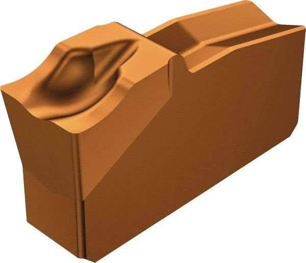 Sandvik Coromant - N151.220 5E 1125 Grade, 0.0787" Cutting Width, Carbide Cutoff Insert - 0° Neutral Lead Angle, 0.0079" Cnr Rad, TiAlN Coated - USA Tool & Supply