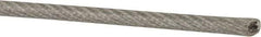 Value Collection - 1/8" x 3/32" Diam, Aircraft Cable - 920 Lb Breaking Strength, 7 x 7 Strand Core, Vinyl Coating - USA Tool & Supply