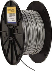 Value Collection - 3/32" x 1/16" Diam, Aircraft Cable - 480 Lb Breaking Strength, 7 x 7 Strand Core, Vinyl Coating - USA Tool & Supply