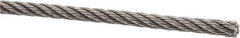 Value Collection - 1/8" Diam, Aircraft Cable - 1,700 Lb Breaking Strength, 7 x 7 Strand Core - USA Tool & Supply