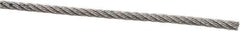 Value Collection - 1/16" Diam, Aircraft Cable - 480 Lb Breaking Strength, 7 x 7 Strand Core - USA Tool & Supply