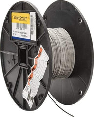 Value Collection - 1/16" Diam, Aircraft Cable - 480 Lb Breaking Strength, 7 x 7 Strand Core - USA Tool & Supply