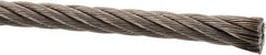 Value Collection - 5/16" Diam, Aircraft Cable - 9,000 Lb Breaking Strength, 7 x 19 Strand Core - USA Tool & Supply