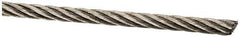 Value Collection - 1/8" Diam, Aircraft Cable - 1,760 Lb Breaking Strength, 7 x 19 Strand Core - USA Tool & Supply