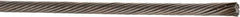 Value Collection - 3/32" Diam, Aircraft Cable - 1,200 Lb Breaking Strength, 1 x 19 Single Strand - USA Tool & Supply