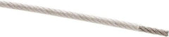 Value Collection - 1/8" x 3/32" Diam, Aircraft Cable - 920 Lb Breaking Strength, 7 x 19 Strand Core, Nylon Coating - USA Tool & Supply