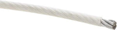 Value Collection - 7/16" x 3/8" Diam, Aircraft Cable - 14,400 Lb Breaking Strength, 7 x 19 Strand Core, Nylon Coating - USA Tool & Supply