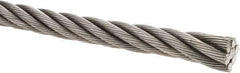 Value Collection - 5/8" Diam, Steel Wire Rope - 30,000 Lb Breaking Strength, 6 x 19 IWRC - USA Tool & Supply