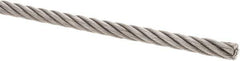 Value Collection - 5/16" Diam, Steel Wire Rope - 7,660 Lb Breaking Strength, 6 x 19 IWRC - USA Tool & Supply