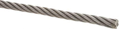 Value Collection - 3/8" Diam, Steel Wire Rope - 10,980 Lb Breaking Strength, 6 x 19 IWRC - USA Tool & Supply