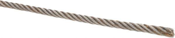 Value Collection - 3/16" Diam, Steel Wire Rope - 2,770 Lb Breaking Strength, 6 x 19 IWRC - USA Tool & Supply