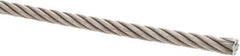 Value Collection - 5/16" Diam, Steel Wire Rope - 8,240 Lb Breaking Strength, 6 x 19 IWRC - USA Tool & Supply