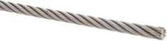 Value Collection - 3/8" Diam, Steel Wire Rope - 11,800 Lb Breaking Strength, 6 x 19 IWRC - USA Tool & Supply