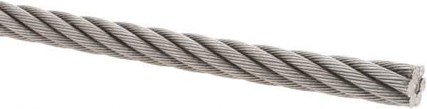 Value Collection - 1/2" Diam, Steel Wire Rope - 20,700 Lb Breaking Strength, 6 x 19 IWRC - USA Tool & Supply