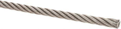 Value Collection - 5/16" Diam, Steel Wire Rope - 7,660 Lb Breaking Strength, 6 x 19 IWRC - USA Tool & Supply