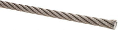 Value Collection - 3/8" Diam, Steel Wire Rope - 10,980 Lb Breaking Strength, 6 x 37 IWRC - USA Tool & Supply