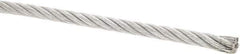 Value Collection - 5/16" Diam, Galvanized Steel Wire Rope - 9,800 Lb Breaking Strength, 7 x 19 Strand Core - USA Tool & Supply