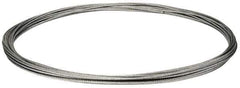 Value Collection - 3/16" Diam, Galvanized Steel Wire Rope - 4,200 Lb Breaking Strength, 7 x 19 Strand Core - USA Tool & Supply