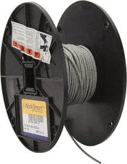 Value Collection - 3/32" Diam, Aircraft Cable - 920 Lb Breaking Strength, 7 x 7 Strand Core - USA Tool & Supply