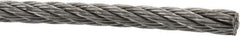 Value Collection - 1/4" Diam, Aircraft Cable - 6,100 Lb Breaking Strength, 7 x 7 Strand Core - USA Tool & Supply