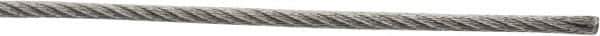 Value Collection - 1/16" Diam, Aircraft Cable - 480 Lb Breaking Strength, 7 x 7 Strand Core - USA Tool & Supply