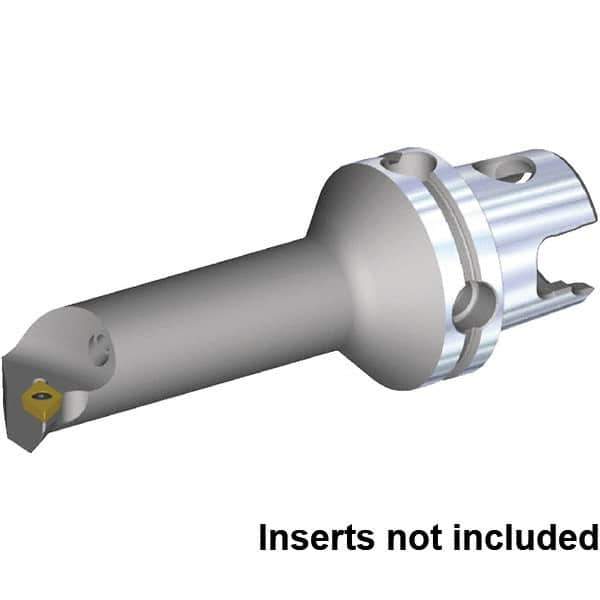 Kennametal - Right Hand Cut, 32mm Min Bore Diam, Size KM40TS Steel Modular Boring Cutting Unit Head - 80.04mm Max Bore Depth, Through Coolant, Compatible with DP.. 11T308, DP.. 3252 - USA Tool & Supply